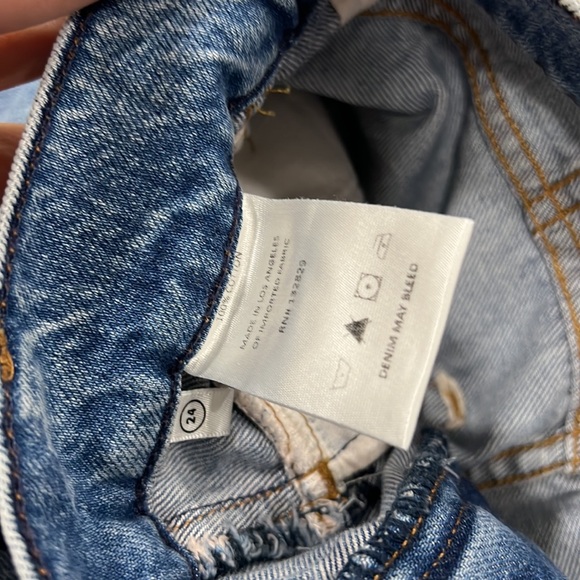 GRLFRND Morgan Pleated High-Rise Wide-Leg Jeans River side - Picture 9 of 9